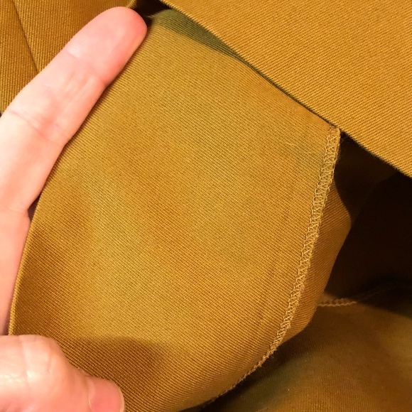 KOTN 100% Cotton XXL Drawstring Pants Mustard Brown Women’s Wide Leg High Rise - Picture 2 of 16